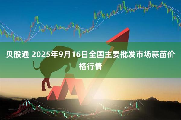 贝股通 2025年9月16日全国主要批发市场蒜苗价格行情